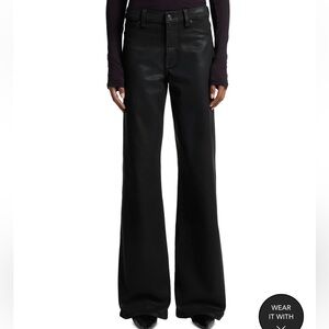 7 For All Mankind Jet Setter Coated Lotta Wide Leg Jeans